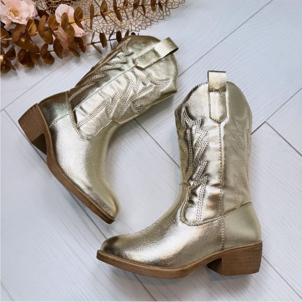 Jellypop Gold Ankle Boots